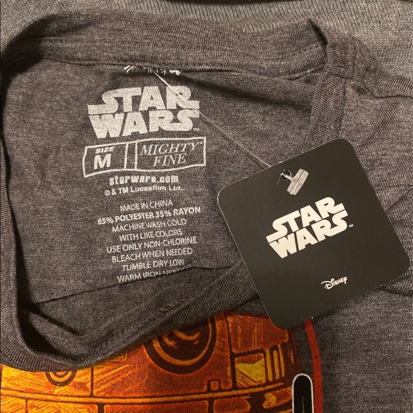 Star Wars BB8 Jakku Scene Rey Graphic Tshirt - Picture 4 of 4